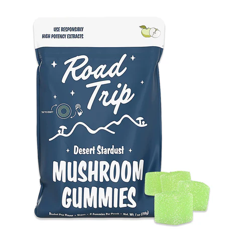 Roadtrip Mushrooms - Green Apple Desert Stardust Mushroom Gummies